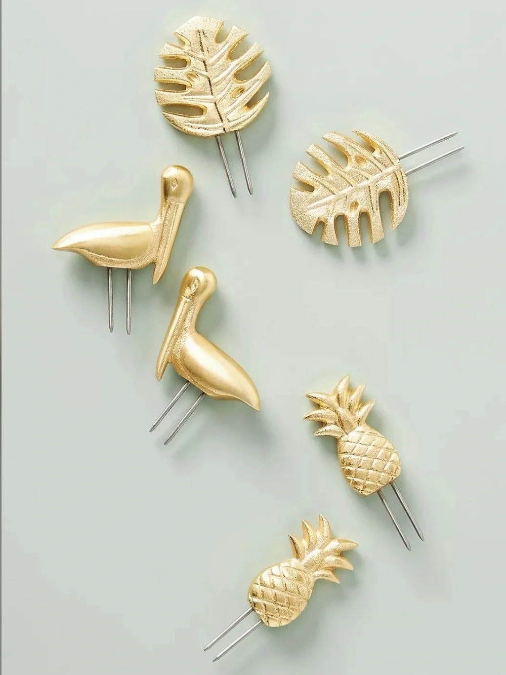 Anthropologie Selva Corn on the Cob Holders, Set of 3 Pairs — NIB $32